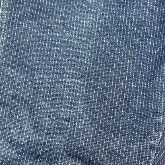 Vintage 1980s Lee Riders jeans railroad striped denim women's 18 high waisted - Picture 4 of 10